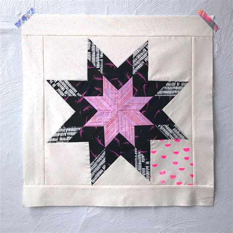 Lone Star Quilt Block Or Baby Quilt Cut And Sew Studio