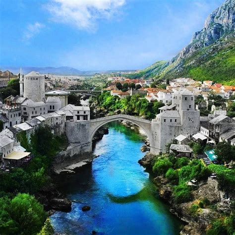 Mostar Bridge Bosnia And Herzegovina Cool Places To Visit Hd