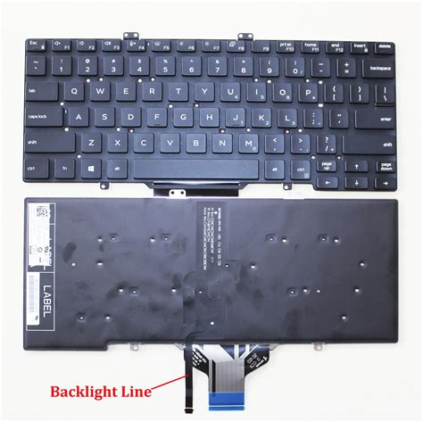 New Us Black Backlit Keyboard For Dell Latitude 7400 7410 L3400 5400