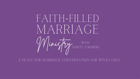 Faith-Filled Marriage Ministry-Wives Only