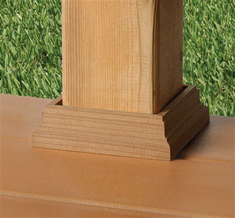 Recessed cans typically are not adjustable, so shine light straight down. Traditional Post Skirt 6x6