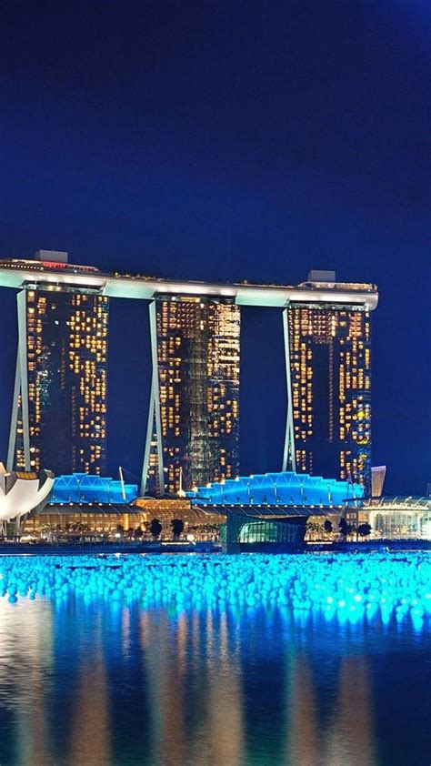 Marina Bay Sands Nuit Singapour Fond Décran De Téléphone Hd Pxfuel