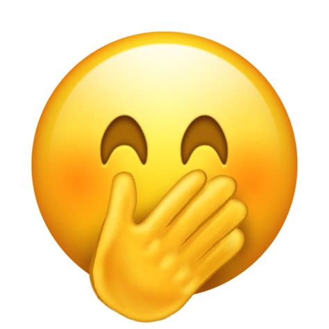 🤭 Face With Hand Over Mouth On Emojipedia Sample Images 50