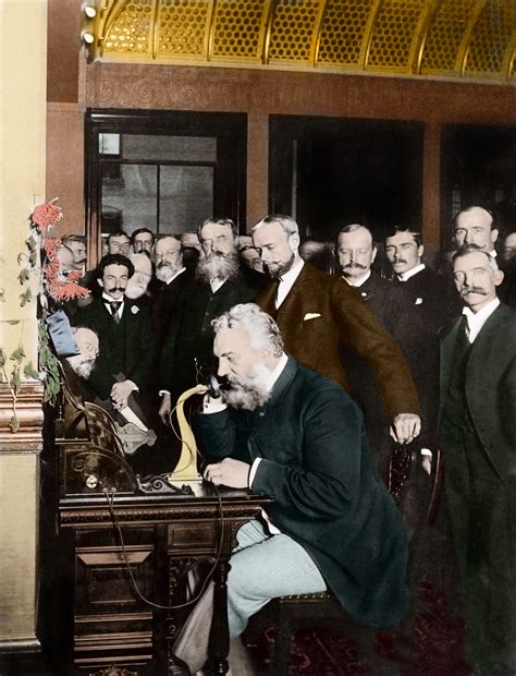 Alexander Graham Bell Making Telephone Call 2 Inventions