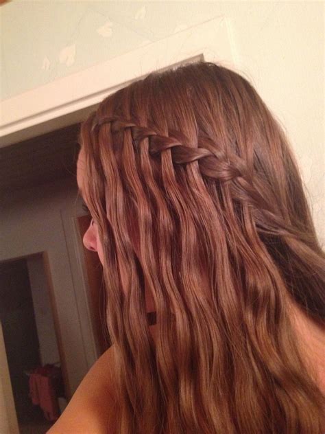 waterfall braid waterfall braid hair styles long hair styles