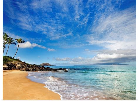 Poster Print Wall Art Entitled Hawaii Maui Makena Secret Beach