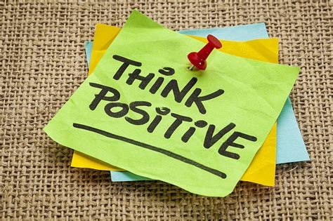 Hd Wallpaper Think Positive Paper Quote Yellow Note Text Adhesive