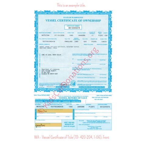 Washington Vehicle Titles | Kids Car Donations