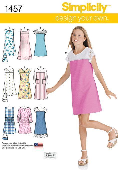 Simplicity Pattern 1457bb 8 12 16 Girl Boy Dresses Girls Clothes