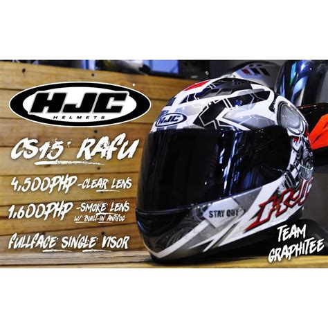 Hjc helmets #1 in the world. HJC HELMET CS-15 RAFU MC1 W/ CLEARLENS ONLY | Shopee ...