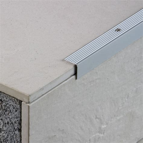 Aluminum Edge Trim Eurostep 229a Euroshrink For Tile Outside Corner Stair Nosing
