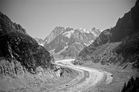 Free Images Landscape Nature Rock Snow Black And White Road