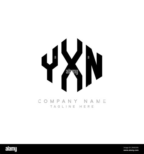 Yxn Letter Logo Design With Polygon Shape Yxn Polygon And Cube Shape