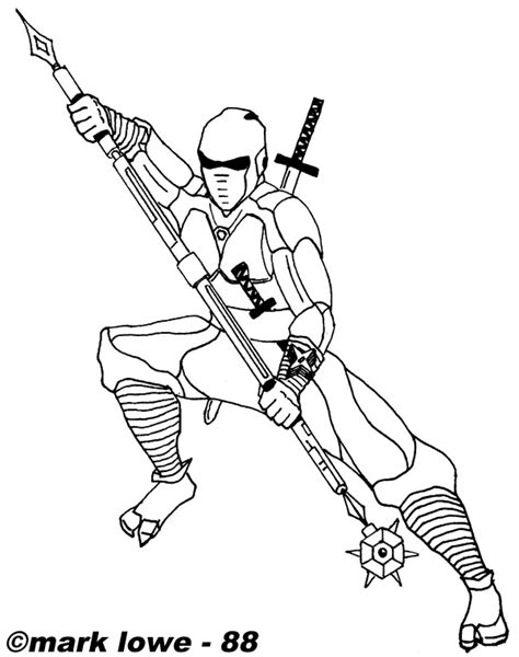 Drawings Ninja Characters Printable Coloring Pages