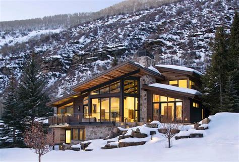 Luxury Mountain Homes Colorado Exterior Rustic Home Building Plans