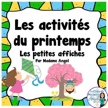 Les Activit S Du Printemps Mini Spring Activity Posters In French