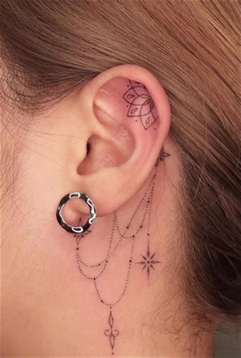 240 Beautiful Behind The Ear Tattoo Ideas With Meaning 2022