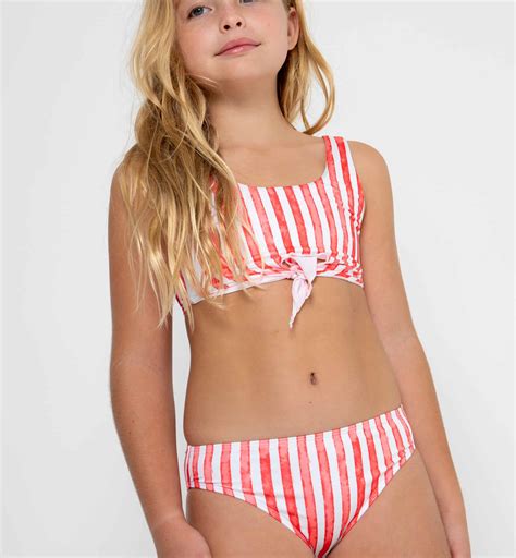 Stella Cove Red Stripe 2pc Swimsuit Gypsy Girl Tween Boutique