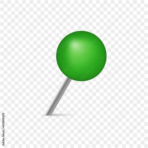 Pushpin With Metal Needle And Green Head Office Thumbtack For Notice