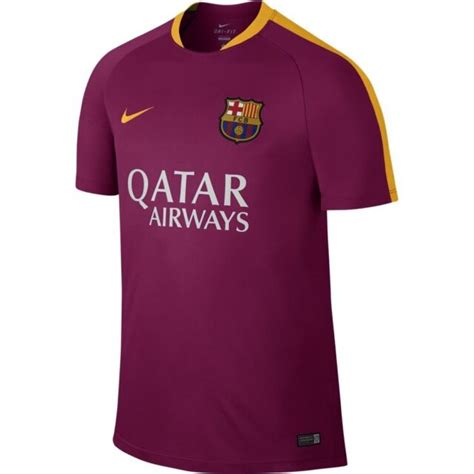 Nike Fc Barcelona Official 2015 2016 Soccer Training Jersey Maroon
