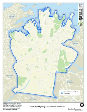 Sydney hotels and sightseeings map. City Of Sydney Lga Map - Fill Online, Printable, Fillable ...
