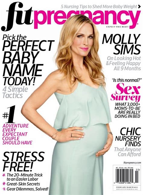 Molly Sims Fit Pregnancy Magazine February March 2015 Issue CelebMafia