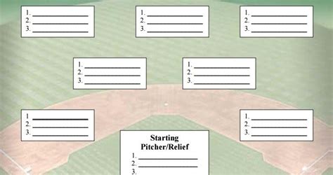 Download Printable Baseball Depth Chart Template Gantt