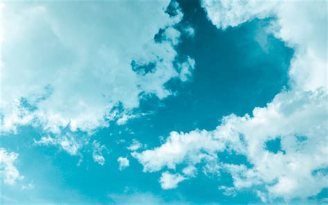 Download Wallpapers 4k Blue Sky Clouds Sun For Desktop Free