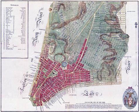 Mangin Goerck Map Of New York City 1799