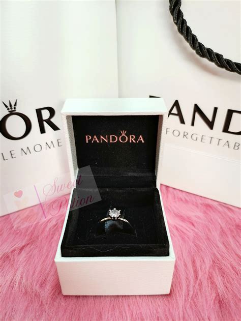 Pandora Premium Promise Ring Adjustable For Anniversaryengagement