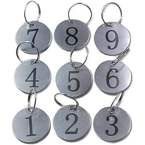Metal Round Numbered Tags Key Id 118 Inches 1 50 Industrial