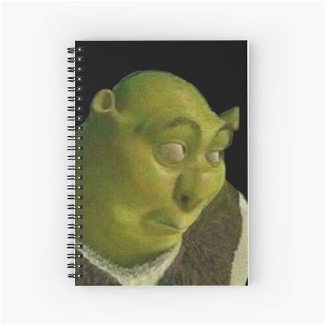 Shrek Face Meme Spiral Notebook By Calamity02 Redbubble