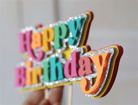 Happy Birthday Cake Topper Svg Dxf Png 20 Birthday Cut Files