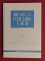 Rheinische Vierteljahresblätter: Jahrgang 70. Veröffentlichung der ...