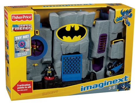 Fisher Price Imaginext Super Friends Batcave Playset Batman Robin