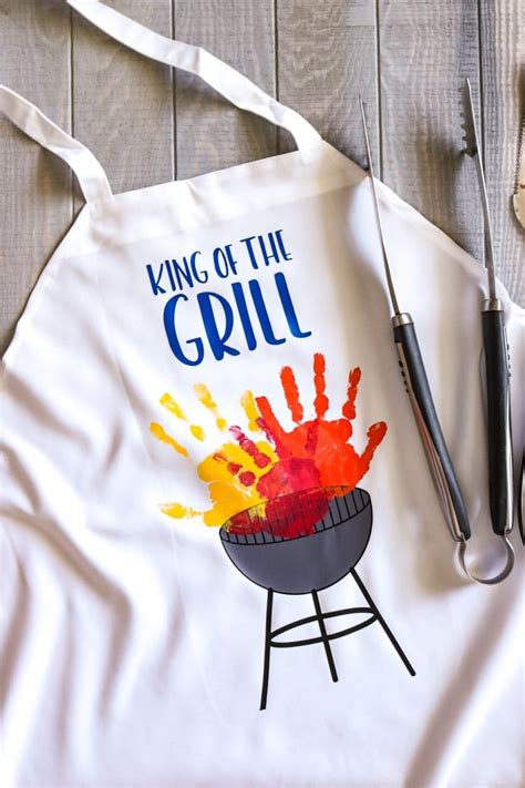 The 51 best father's day gifts for the coolest dad around. Handprint BBQ Aprons | Bbq apron, Handmade father's day ...