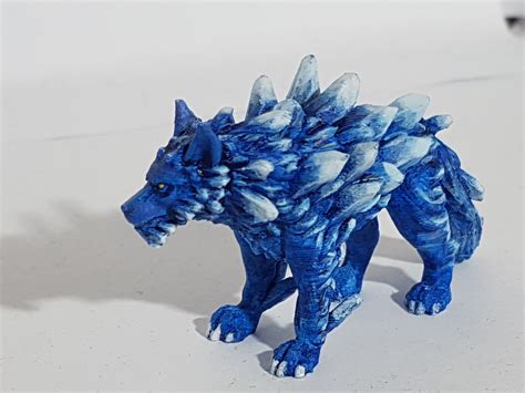 3d Printable Ice Wolf Monstrous Creature 32mm Scale By Printed