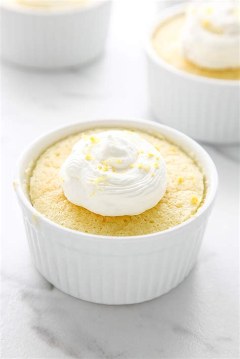 Lemon Souffle with Salted Whipped Cream - The Brooklyn Cook