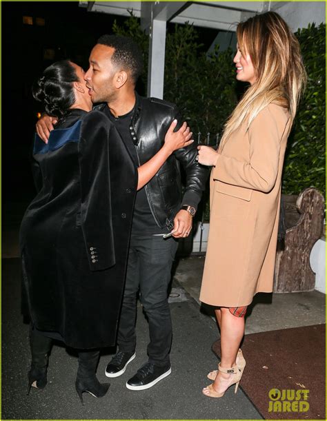 kim kardashian and kanye west double date with fellow expecting couple chrissy teigen and john