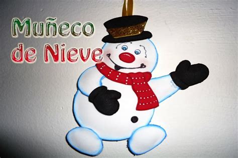 Muñeco De Nieve Frosty Hecho De Foamy Goma Eva Diy Navideño