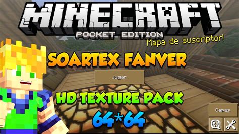Soartex Fanver Texture Pack Hd 64x64 Texturas Minecraft Pe Youtube