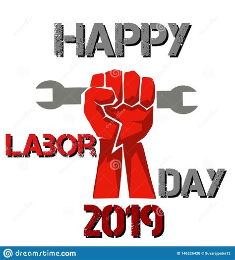 Produkte von happy day online bestellen & am selben tag im markt abholen! Celebrating Happy World Labour Day 2019 With A Fist Stock ...