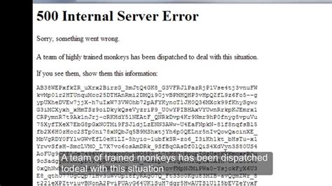 How To Fix 500 Internal Server Error From Youtube Trained Monkeys When