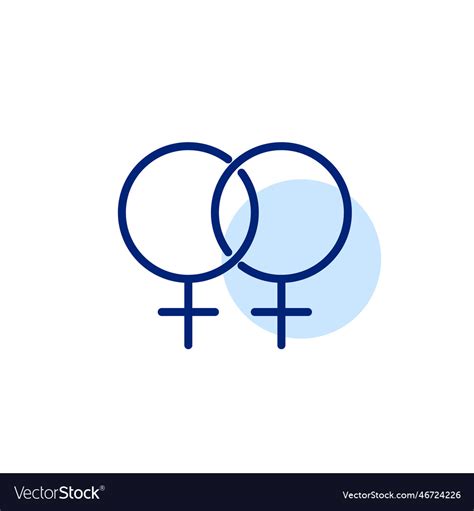 Same Sex Lesbian Romantic Relationship Marriage Vector Image