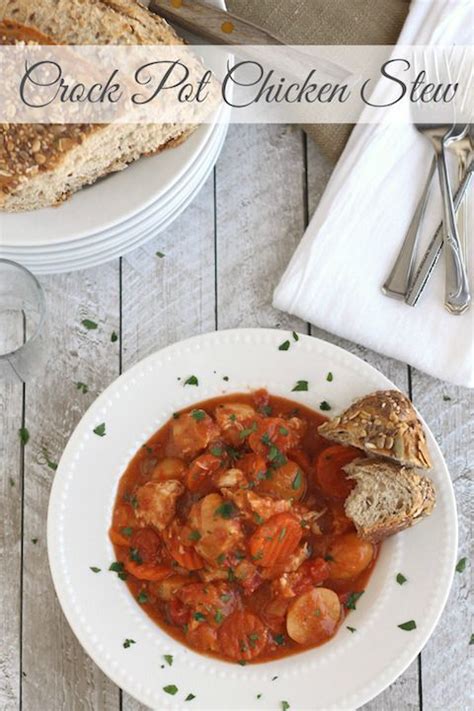 This is set and forget 10 minute prep healthy chicken recipe dinner. This chicken stew is so quick and easy in your slow cooker ...