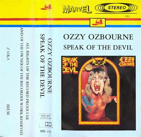 Ozzy Osbourne Speak Of The Devil Encyclopaedia Metallum The Metal Archives