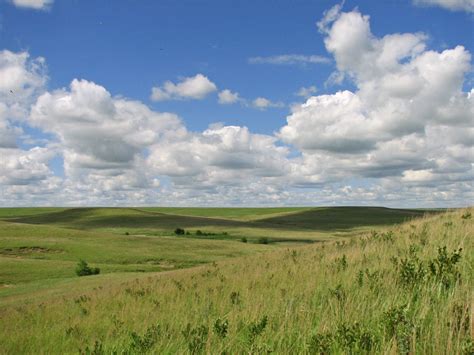 Kansas Rolling Grassy Plains Plains Landscape Landscape Art Landscape