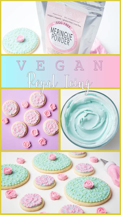 Royal icing can turn regular sugar cookies into little works of art! Vegan Royal Icing with meringueshop's Egg-Free Meringue ...