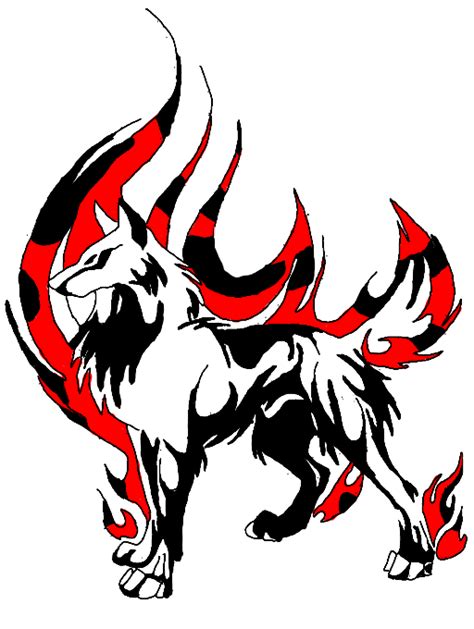 Colors Live Tribal Fire Wolf By Anime Rocksx3