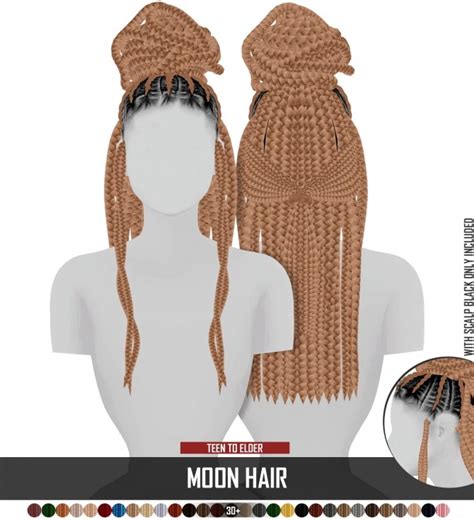 Moon Hair By Thiago Mitchell At Redheadsims Sims 4 Updates